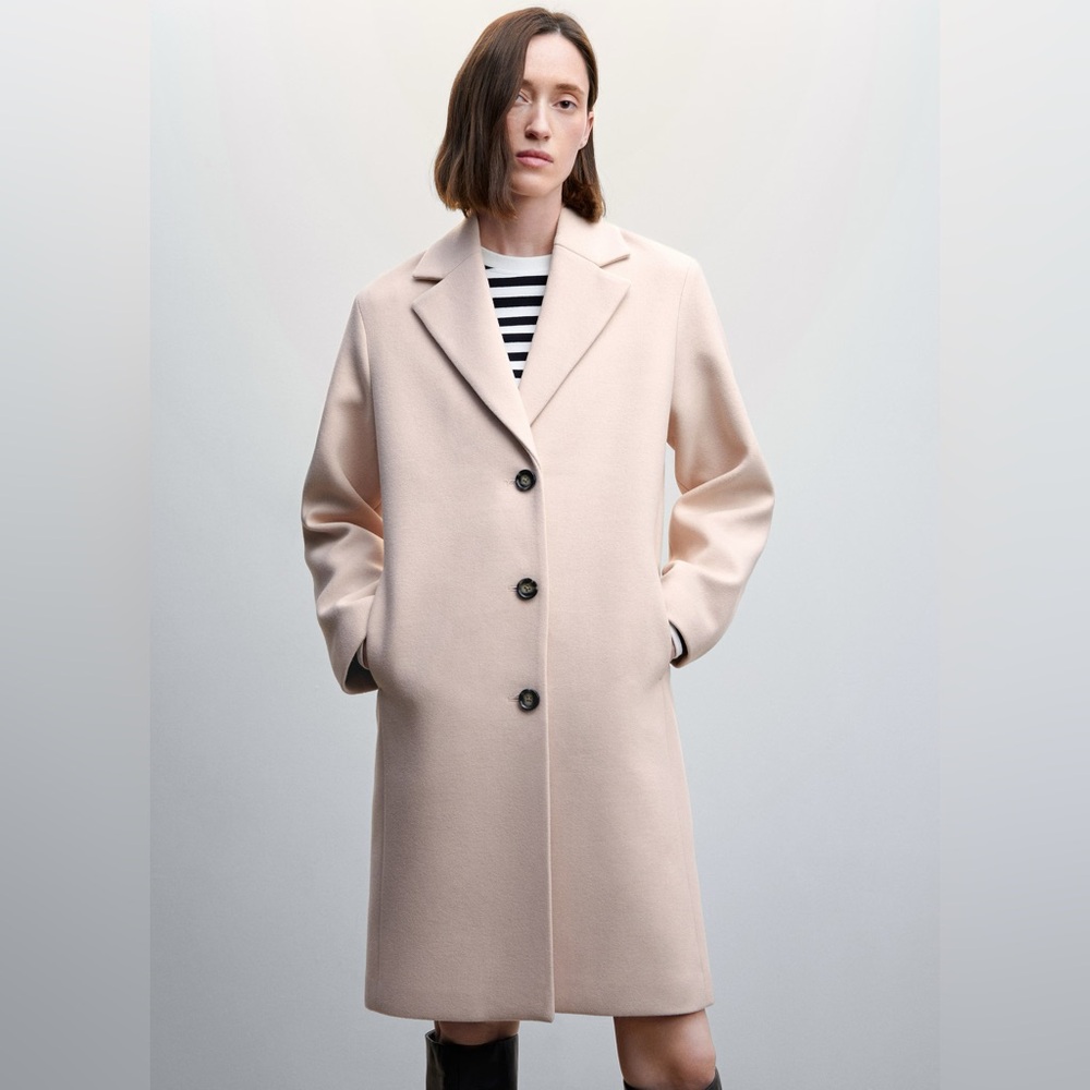 Mango wool-blend coat (gently used, very good condition).